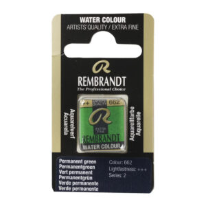 Godeta pentru acuarela Pan Permanent Green 662 REMBRANDT ROYAL TALENS