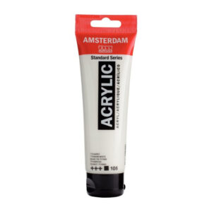Tub vopsea acrilica 120ml Titanium White 105 Amsterdam ROYAL TALENS