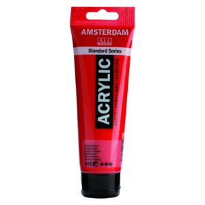 Tub vopsea acrilica 120ml Pyrrole Red 315 Amsterdam ROYAL TALENS