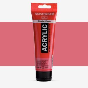 Tub vopsea acrilica 120ml Transparent Red mediu 317 Amsterdam ROYAL TALENS