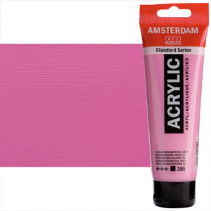 Tub vopsea acrilica 120ml Quinacridone Rose Llight 385 Amsterdam ROYAL TALENS