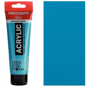 Tub vopsea acrilica 120ml Turquoise Blue 522 Amsterdam ROYAL TALENS
