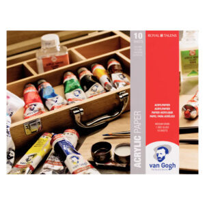 Sketchbook hartie vopsea acrilica 24x32cm, 370 gr/m2, 10 foi Van Gogh ROYAL TALENS