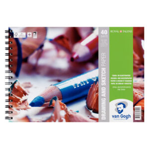Sketchbook Earth Red A4 120 gr/m2, 30 foi Van Gogh ROYAL TALENS