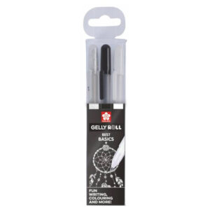 Set de stilouri Gel metalice Basic - set de 3 buc Sakura ROYAL TALENS