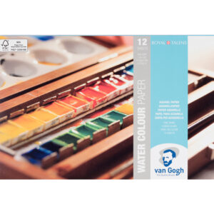Sketchbook pentru acuarela 24x32cm, 300 gr/m2, 12 foi Van Gogh ROYAL TALENS