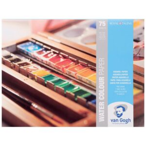 Sketchbook pentru acuarela 30x40cm, 300 gr/m2, 75 foi Van Gogh ROYAL TALENS
