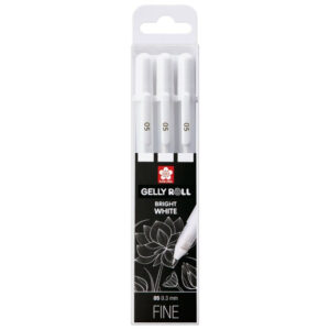 Sakura Gelly Roll Bright White Fine 05 &mdash; set de 3 buc ROYAL TALENS