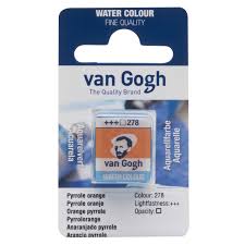 Godeta pentru acuarela Pyrole Orange 278 Van Gogh ROYAL TALENS