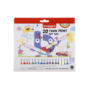 Set carioci duo 20 culori Bruynzeel ROYAL TALENS