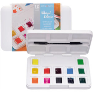 Set acuarela 12 culori vibrante, de buzunar Van Gogh ROYAL TALENS