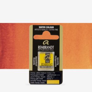 Godeta pentru acuarela Pan Transparent Yellow Medium 272 REMBRANDT ROYAL TALENS