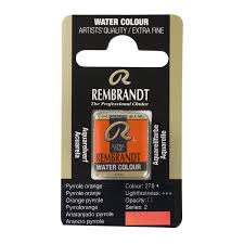 Godeta pentru acuarela Pan Pyrrole Orange 278 REMBRANDT ROYAL TALENS