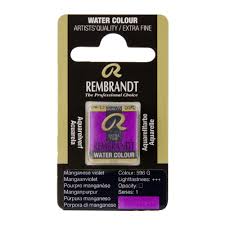 Godeta pentru acuarela Pan Manganese Violet 596 REMBRANDT ROYAL TALENS