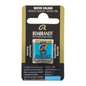 Godeta pentru acuarela Pan Cobalt Turquoise Blue 586 REMBRANDT ROYAL TALENS