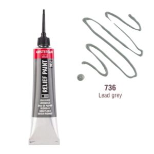 Tub vopsea 20ml Lead Grey 736 Amsterdam ROYAL TALENS