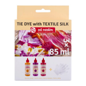 Set decorativ pentru textile Tie-dye set Pink | 3 x 85 ml Art Creation ROYAL TALENS