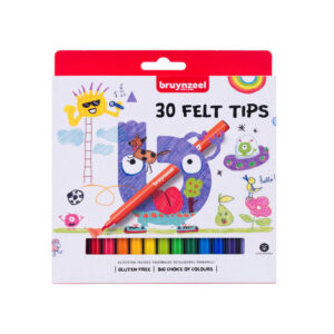 Set carioci 30 culori, cutie carton Bruynzeel ROYAL TALENS