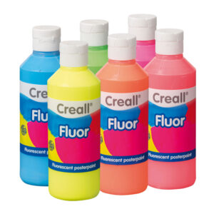 Vopsea fluorescenta p/u postere 250 ml 6 cul. CREALL