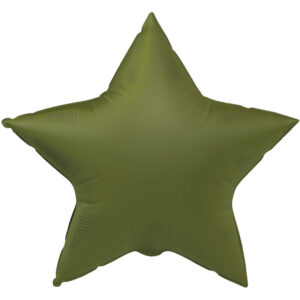 Balon Stea 45cm Verde Maslin Ultra Mat Folat