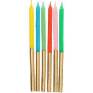Set 24 Lumanari Retro Vibes 10cm Folat