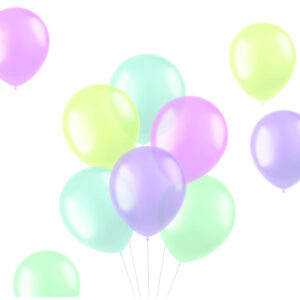 Set 10 Baloane latex Translucent Pastels 33cm Folat