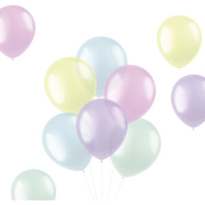 Set 50 Baloane latex Translucent Pastels 33cm Folat