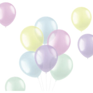 Set 100 Baloane latex Translucent Pastels 33cm Folat