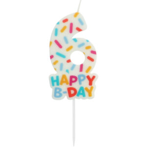 Lumanare Cifra 6 Cozy Sprinkles Folat