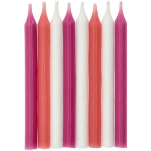 Set 16 Lumanari Tort Pink - 6 cm Folat