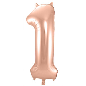Balon Folie 86cm Rose Gold Cifra 1 Folat
