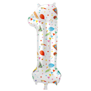 Balon Folie 86cm Joyful Party Cifra 1 Folat