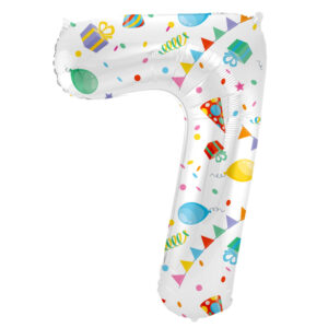 Balon Folie 86cm Joyful Party Cifra 7 Folat