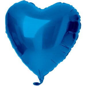 Balon Folie Inima 45 cm Albastru Folat