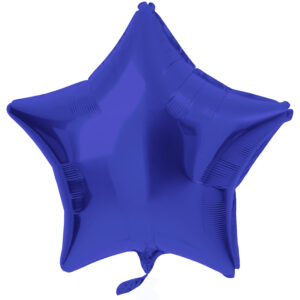 Balon Folie Stea 45 cm Albastru Metallic Matt Folat