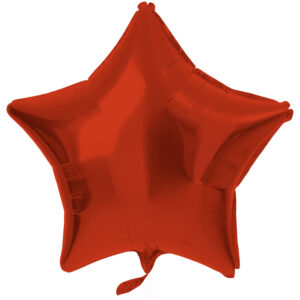Balon Folie Stea 45 cm Rosu Metallic Matt Folat
