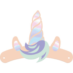 Set 6 Coronita petrecere unicorn Folat