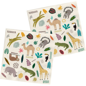 Set 20 Servetele 33x33cm Zoo Party Folat