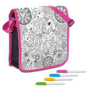 Geanta de colorat Grafix - Pony. cu 4 markere GRAFIX