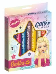 Set 8 markere glitter Besties GRAFIX