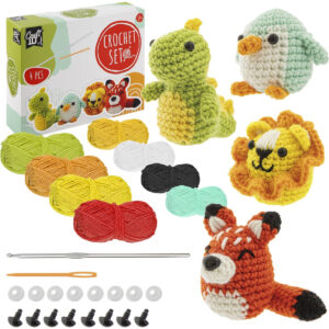 Set crosetat 4 animale GRAFIX