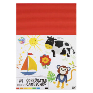Set Carton colorat A4 280gsm 8 foi MOXY