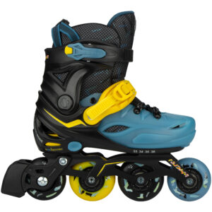 Role ajustabile - Blacktop negru/ albastru 37-40 NIJDAM