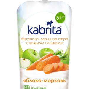 Piure mare, morcov si frisca 100g Kabrita