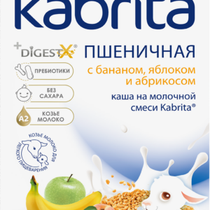Terci de griu banana-mar-caise 7х180гр (5+) Kabrita