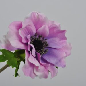 Floare artificiala Anemona violet 38 cm SILKKA