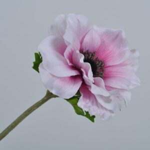 Floare artificiala Anemona roz 38 cm SILKKA