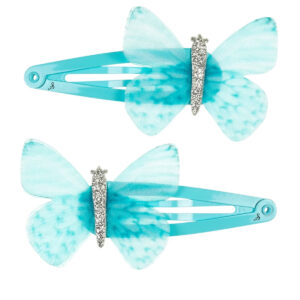 Set 2 agrafe Jenna, butterfly blue SOUZA!