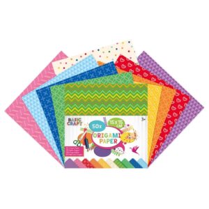 Hartie p/u Origami 15x15cm, 75 gsm, 50 foi Grafix