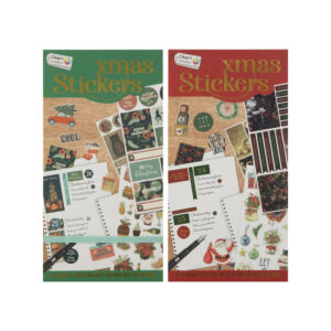 Carte cu stikire Xmas Stickers 20 foi in asort. GRAFIX NY